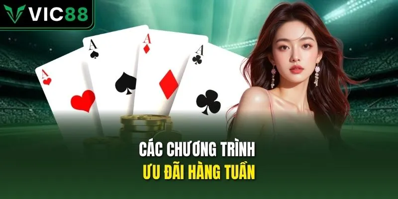 Các chương trình ưu đãi hàng tuần