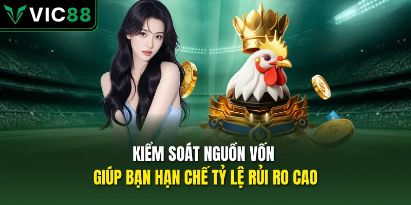 Kiểm soát nguồn vốn giúp bạn hạn chế tỷ lệ rủi ro cao