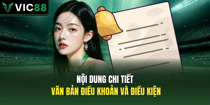 Nội dung chi tiết văn bản điều khoản và điều kiện